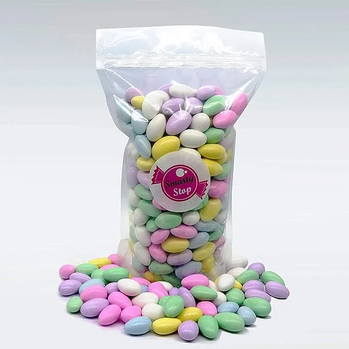 Jordan Almonds Assorted - Pastel Colors, 2 Pound Pack of 1