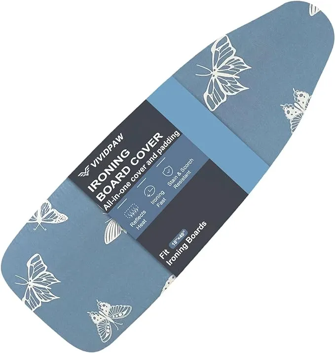 VividPaw Ironing Board Cover and Pad 18x49 Extra Wide Thick Padding Elastic Edge Silicone Coated Resist Scorching Staining at MechanicSurplus.com