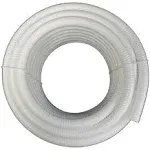 1"x50Ft White Flexible PVC Pipe