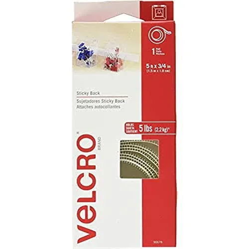 Velcro Sticky-Back Hook & Loop Fasteners Black