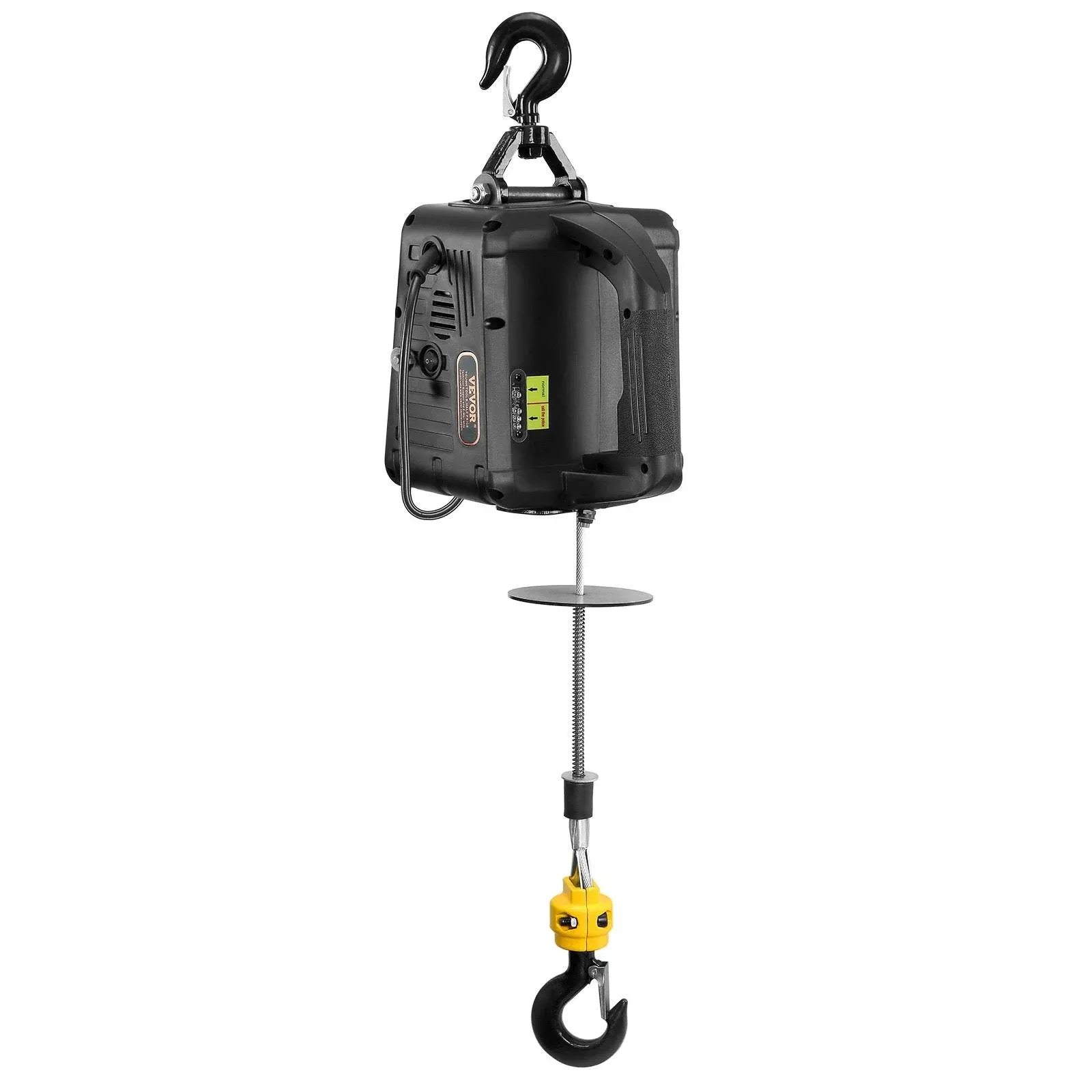 VEVOR 2-in-1 Electric Hoist Winch 1100 lbs Capacity - 1500W Portable Power