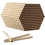 Cardboard Bee Nesting Tubes Pack of 200 - 6&#034; Long x 5/16&#034; Diameter Tube for M...