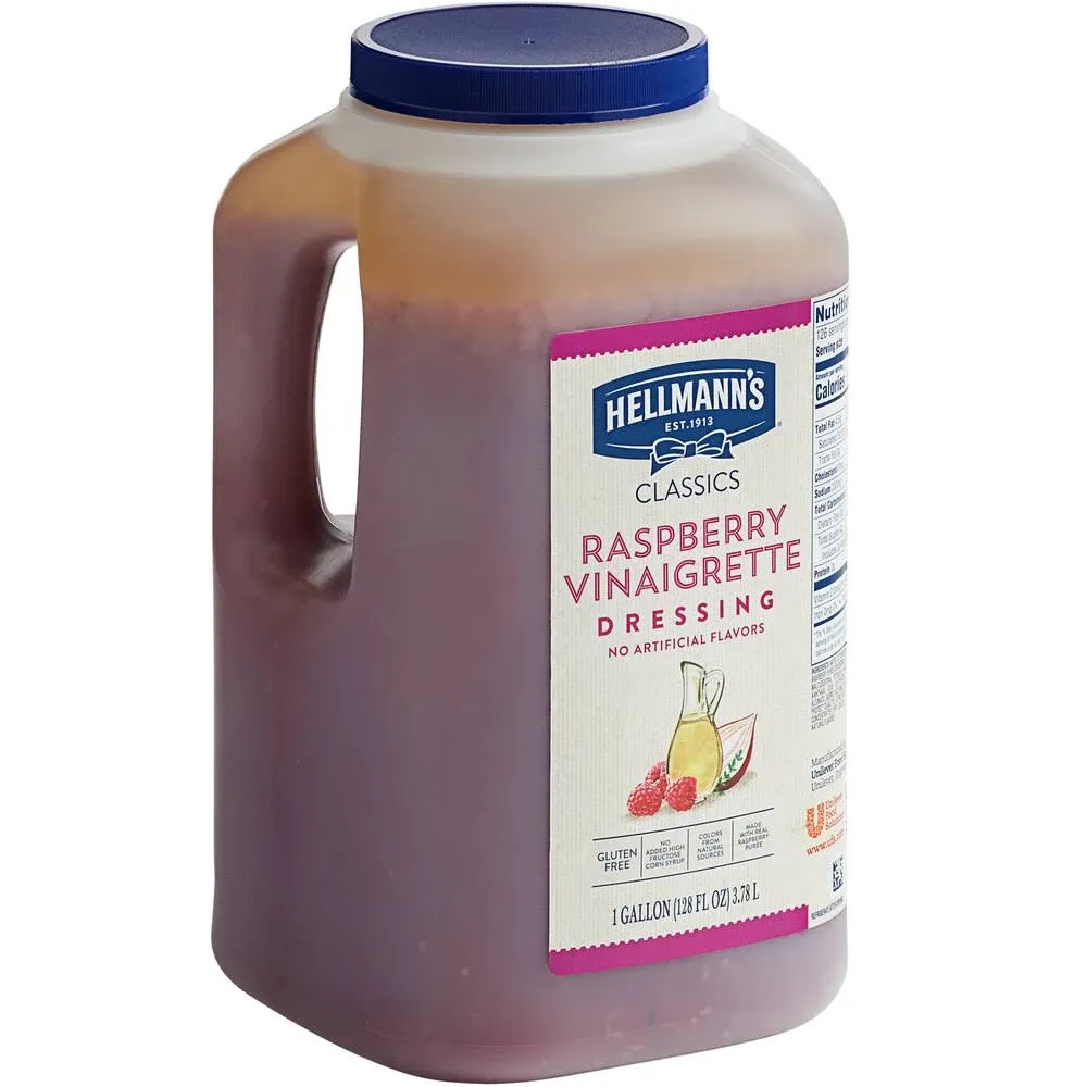 Hellmann S Raspberry Vinaigrette Dressing, 1 Gallon, 4 per Case