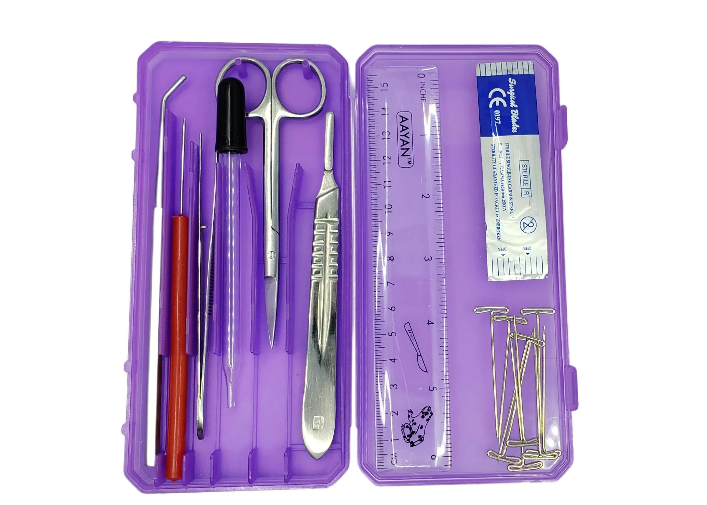 Precision Plus Dissection Kit 24 Pcs, Assorted Colors Hard Case