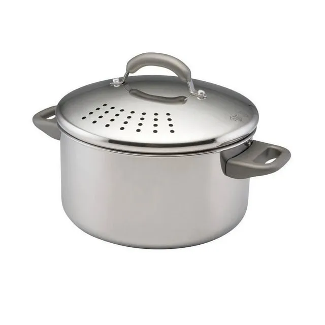 Farberware 18/10 Stainless Steel 6 Quart Stockpot with Straining Lid