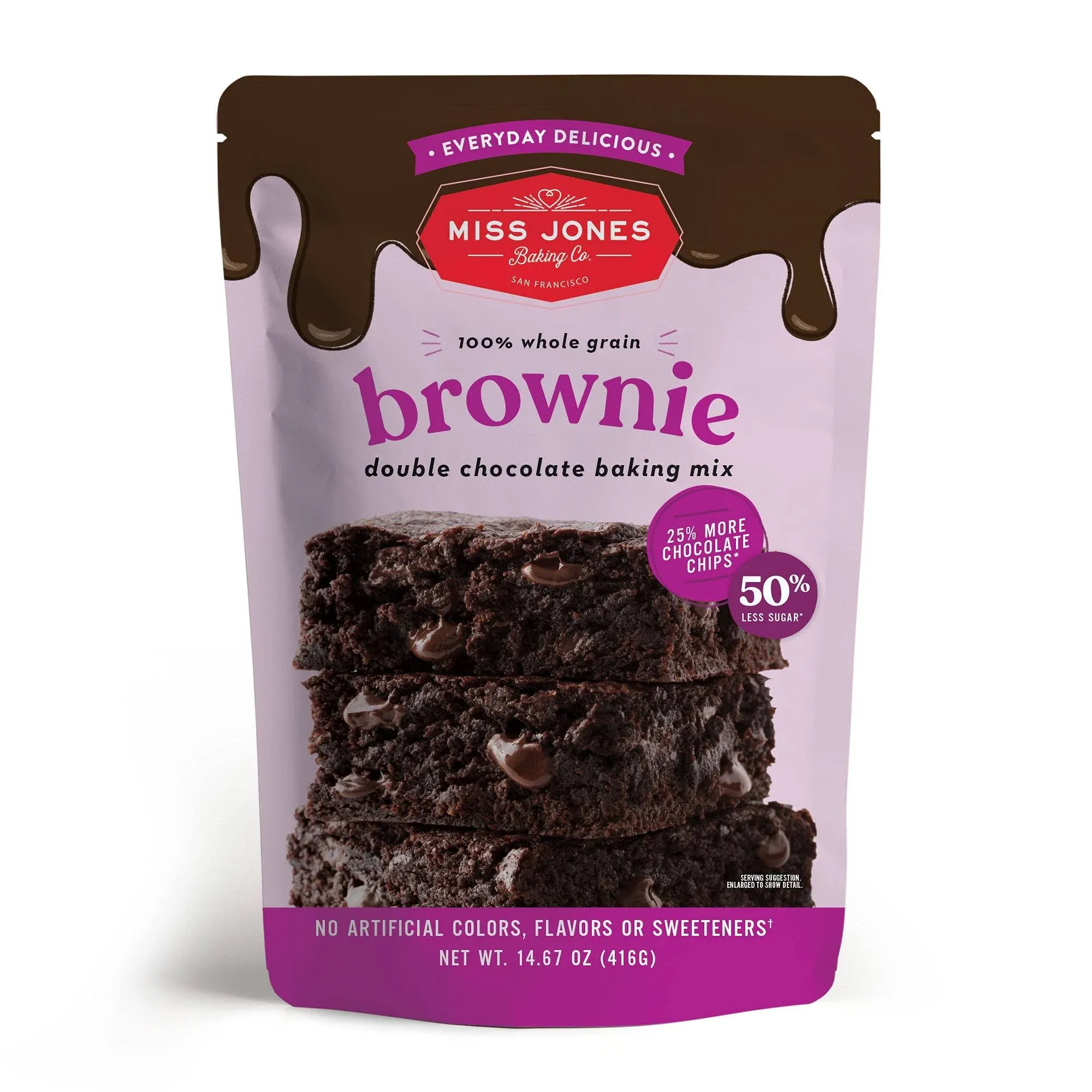 Miss Jones Baking Co. - Double Chocolate Brownie Mix, 14.67 oz