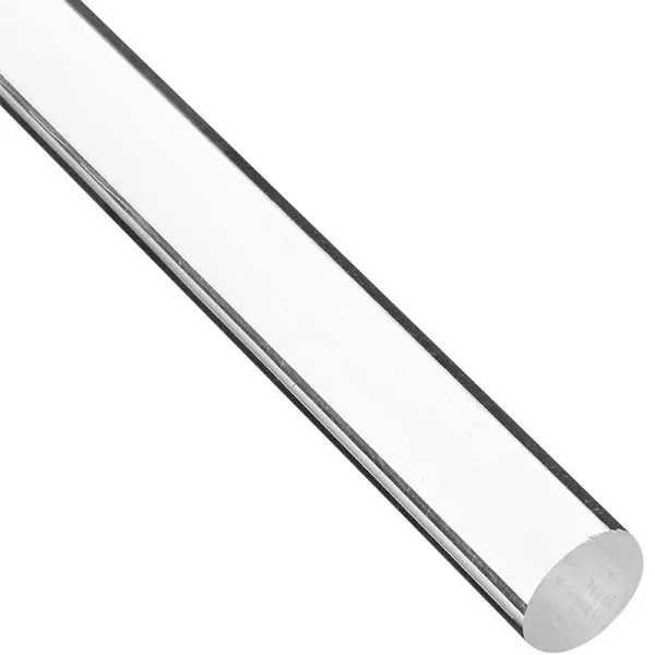 Acrylic Lucite Rod Dowel - 7/8&#034; (22mm) x 24&#034; (610mm) - One Rod (Clear)