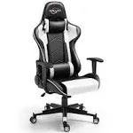 Polar Aurora Gaming Chair Racing Style High-Back PU Leather Office Chair Computer Desk Chair Executive Ergonomic Swivel Chair He, Natural