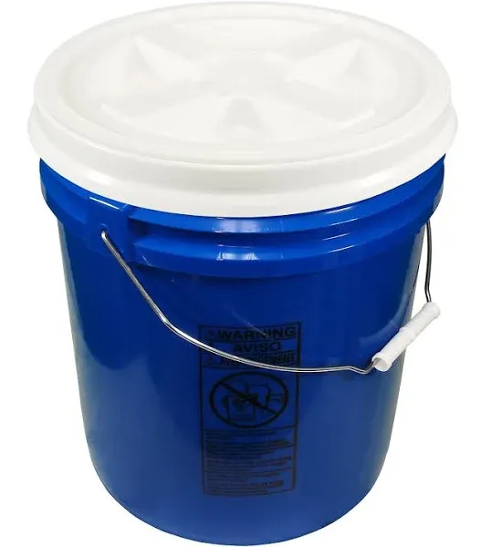 Blue 5 Gallon 90 mil Bucket with Gamma Seal Lid (Blue)