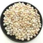 AITELEI 100g Natural Freshwater Pearl Oysters Loose Beads for Vase Fillers Party Wedding Decor DIY Craft Jewelry Making No Holes 7-10mm