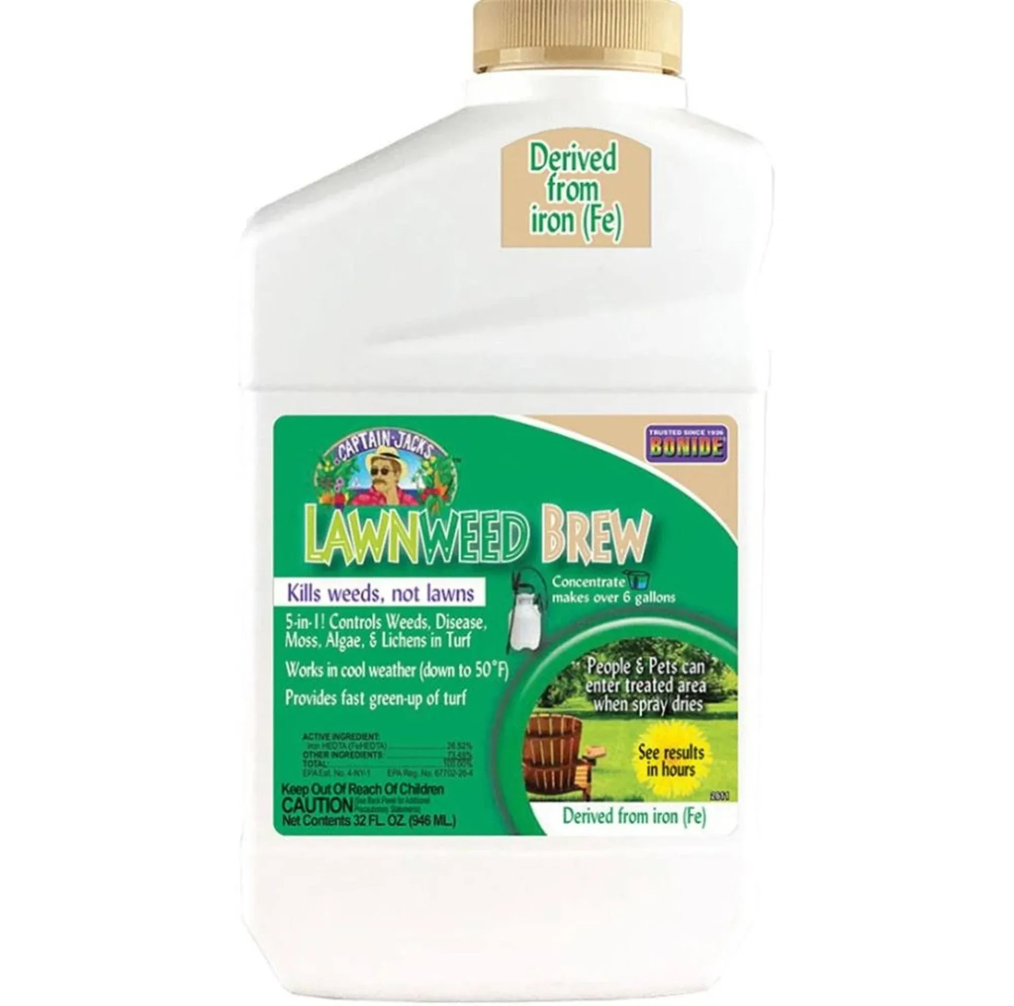 Bonide Captain Jack's Lawnweed Brew Spray, 32 oz.