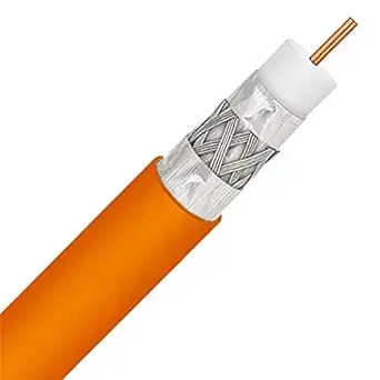 1000ft DIRECT BURIAL UNDERGROUND FLOOD RG-6 COAXIAL CABLE TRI-SHIELD 18AWG GEL COATED BRAID PROTECTION UL ETL DIRECTV DIGITAL HD SATELLITE TELECOMMUNICATION AUDIO/VIDEO BULK COAXIAL CABLE