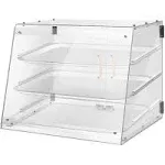 YBSVO BDC-3 3 Tray Commercial Countertop Bakery Display Case with Rear Doors