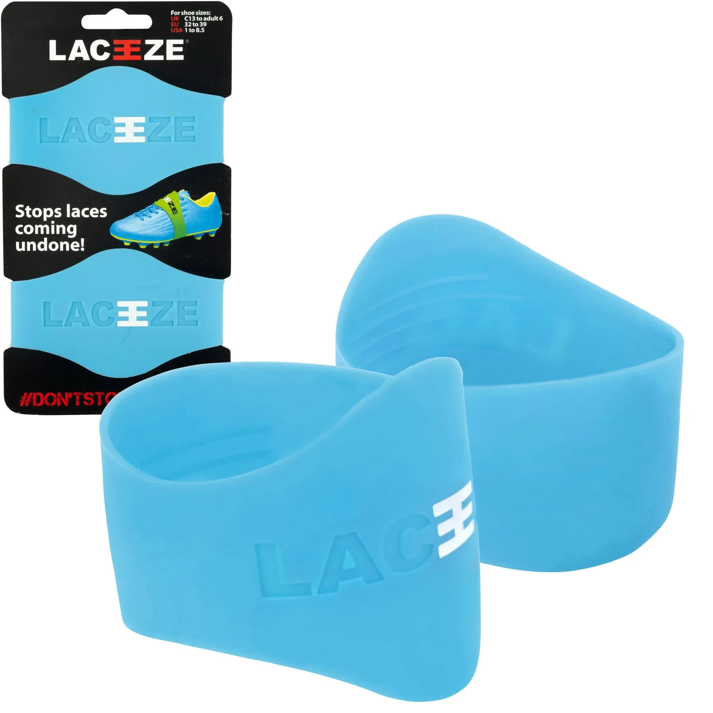 Original Bands Fits shoe size 1-7 USA keeps laces tied during sport, soccer, rugby, field hockey