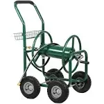 FDW Garden Hose Reel Cart with Wheels Garden Lawn Water Water Cart Heavy Duty Water