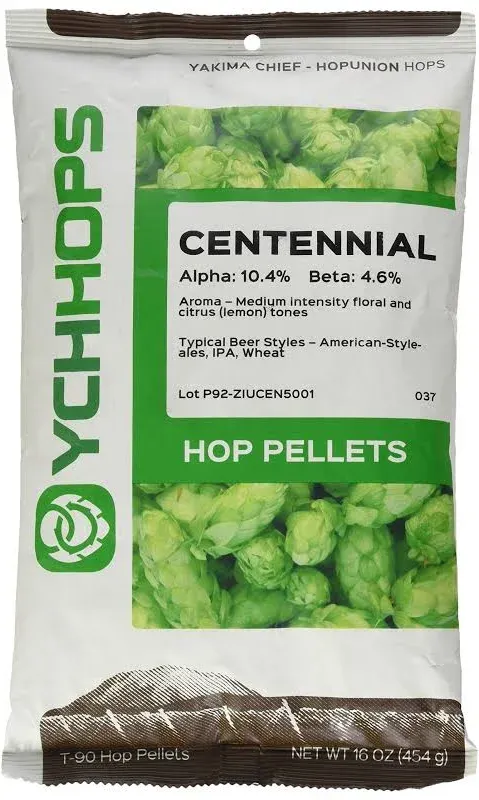 US Centennial 1 lb. Hop Pellets for Home Brewing Beer Making