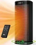  Space Heaters for Indoor Use, Portable Heater with Remote, 1-24H Timer, Eco 