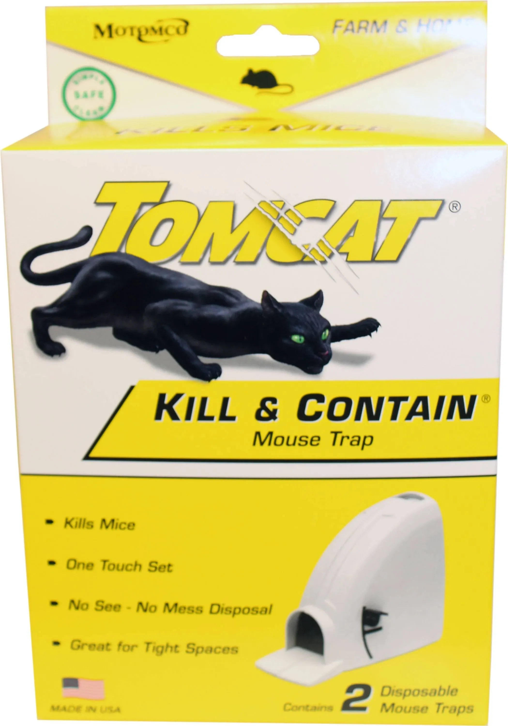 Ortho Home Defense Kill & Contain Mouse Trap - 2 pack