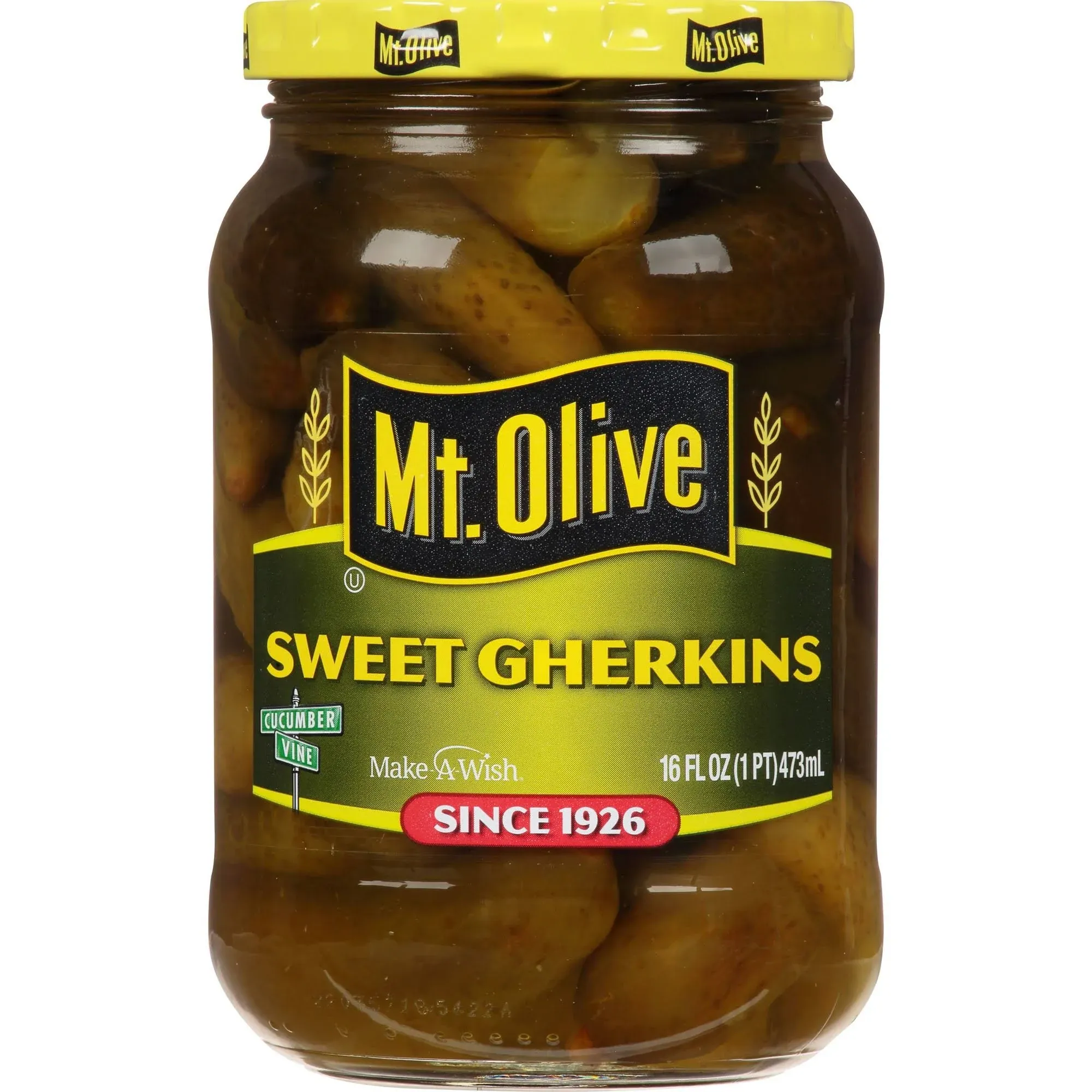 Mt Olive Pickles, Sweet Gherkins - 16 fl oz