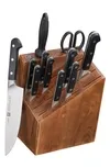 Pro 12-piece Knife Block Set In Black