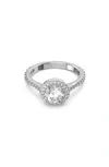 Women's Constella Rhodium-plated & Crystal Cocktail Ring