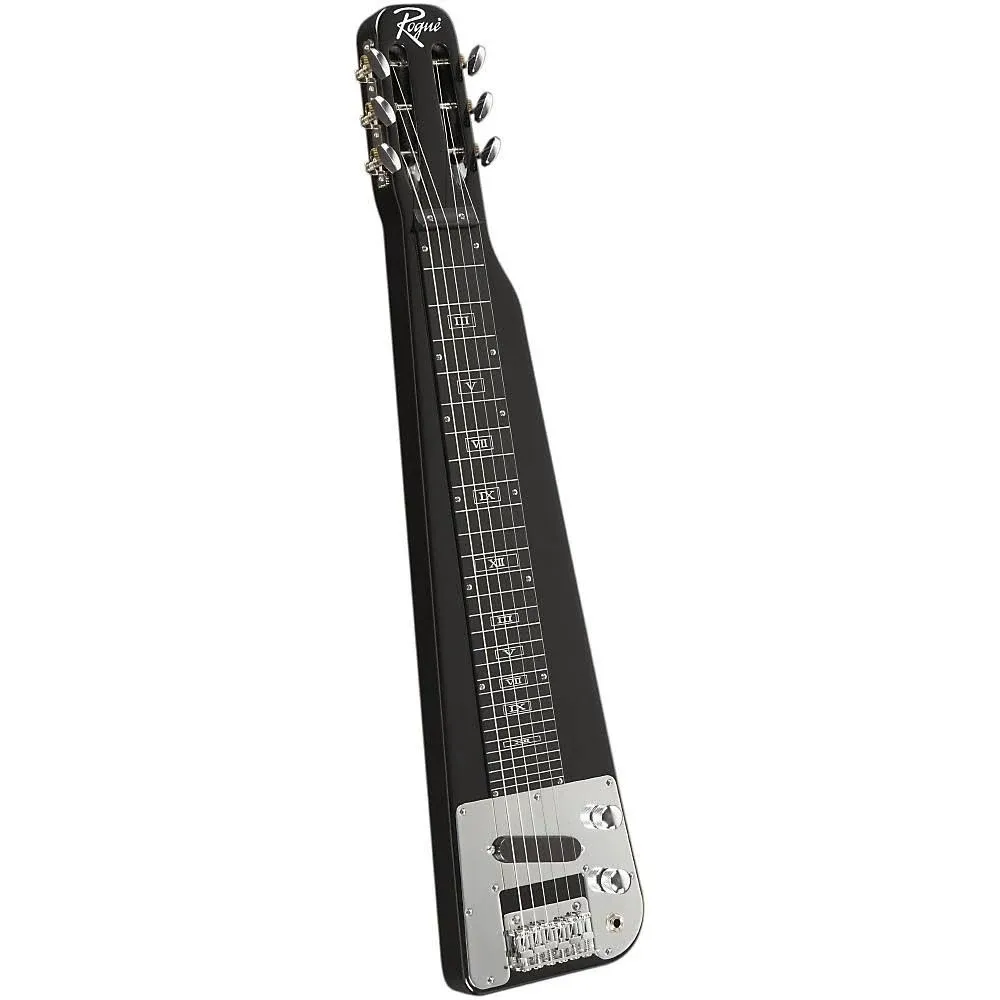 RLS-1 Lap Steel Guitar with Stand and Gig Bag, Metallic Black