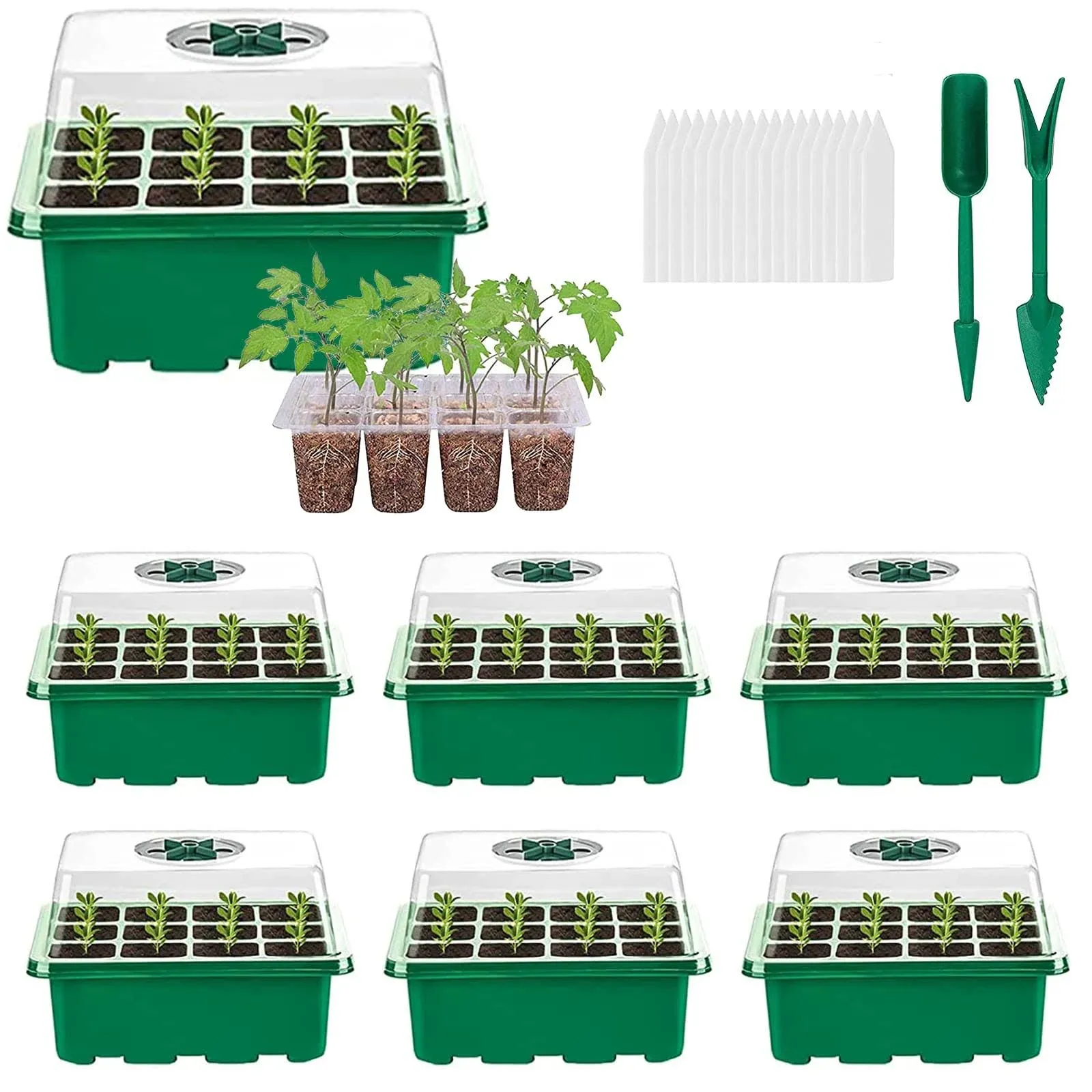 VDYXEW Propagator, Seed Trays, Seed Trays with Lids, Propagator Growing Thicken