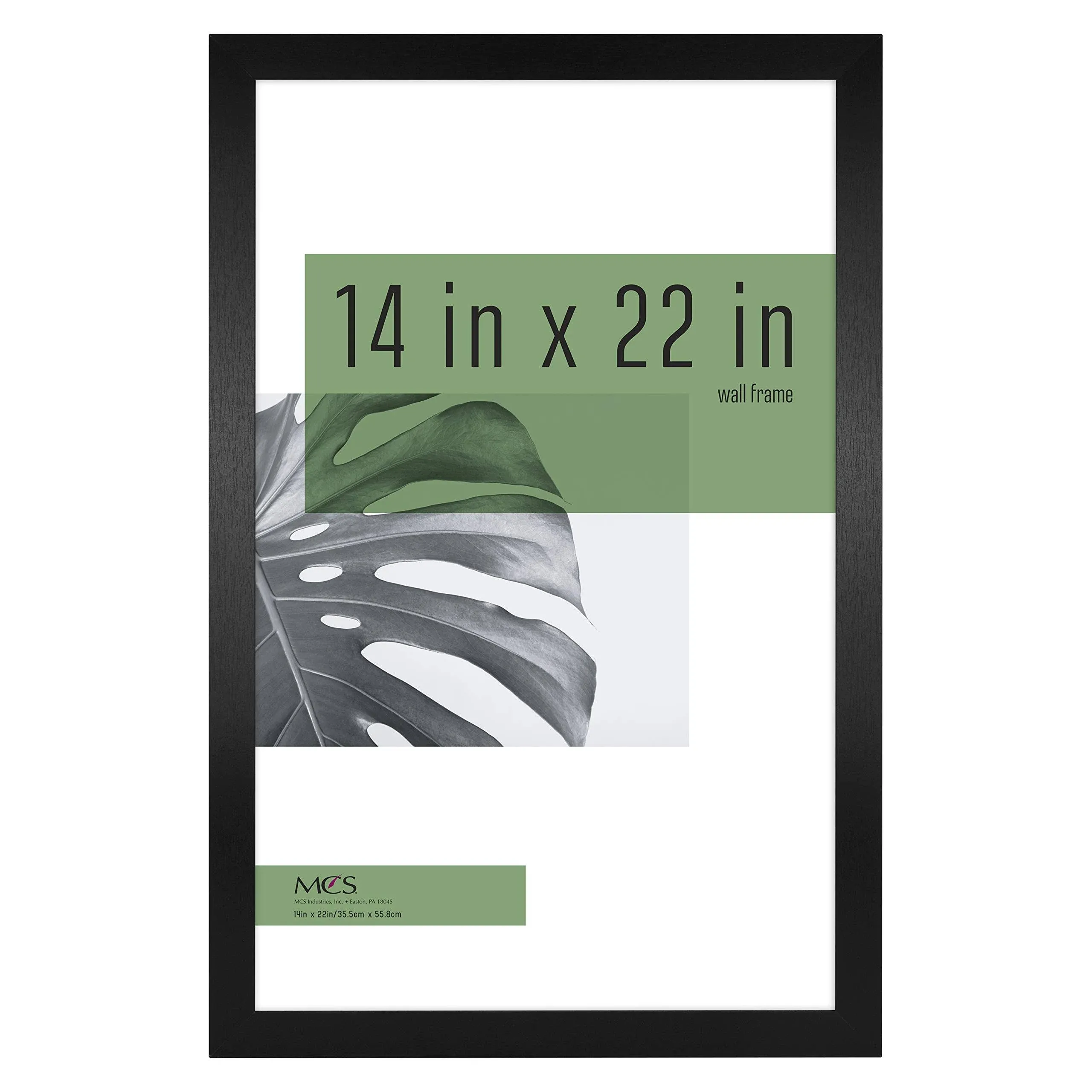 Studio Gallery 14x22 Poster Frame Black Woodgrain