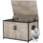 Unipaws Cat Litter Box Enclosure - Top Opening