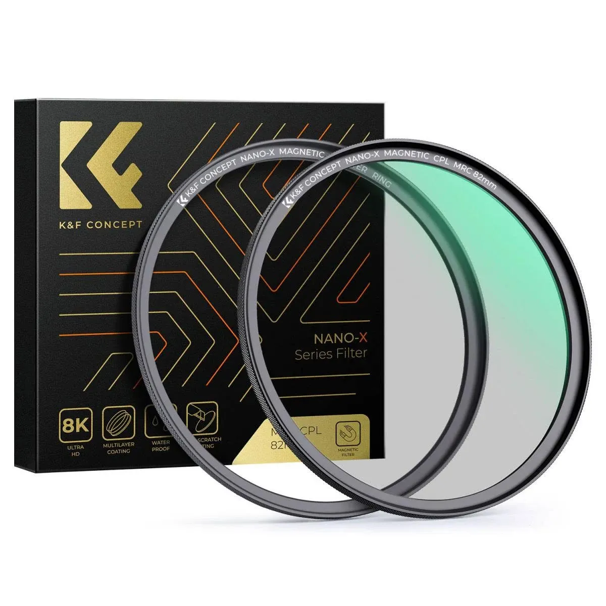 K&amp;F Concept 49-82mm Magnetic CPL Polarizing Lens Filter+ Magnetic Basic Ring Kit