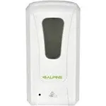 Alpine Industries Wall Mount Automatic Foam Hand Sanitizer Soap Dispenser,1200 ml, White