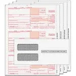 1099-NEC Tax Forms for 2024 | 4-Part Laser Forms Kit with Envelopes & 1096 Transmittals | Qty for 10 Nonemployees