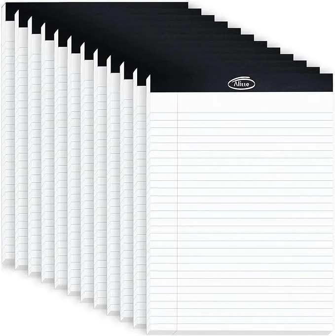 Legal Notepads 8.5 x 11 Pack of 12