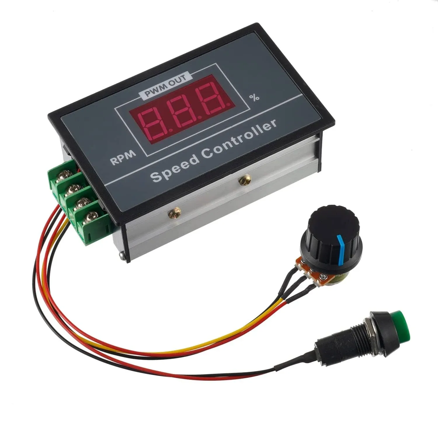 BOJACK DC Motor Speed Controller with Digital Display PWM 30A 6-60V 12V 24V 3...