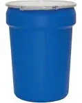 Eagle 30 Gallon High Density Polyethylene Lab Pack Barrel Drum with Metal Lid,