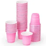 xo, Fetti Party Decorations Pink Plastic Shot Glasses - 50 Matte 