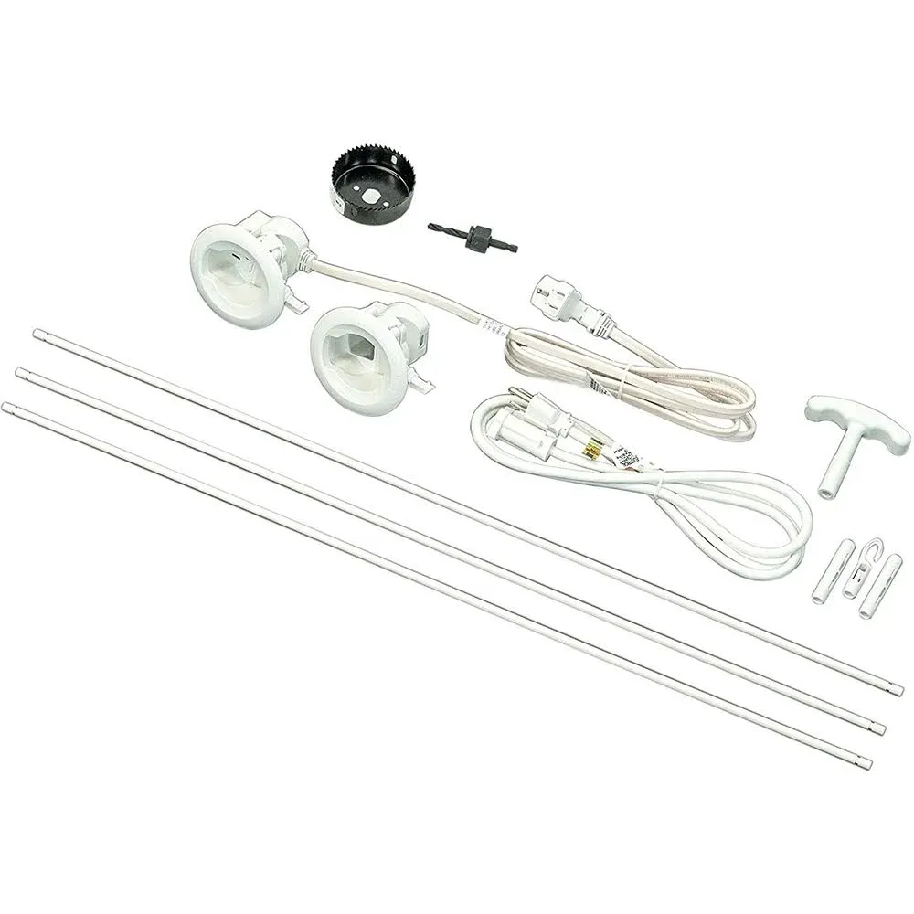 Legrand - Wiremold CMK70 Flat Screen TV Cord and In Wall Cable Power Kit  White