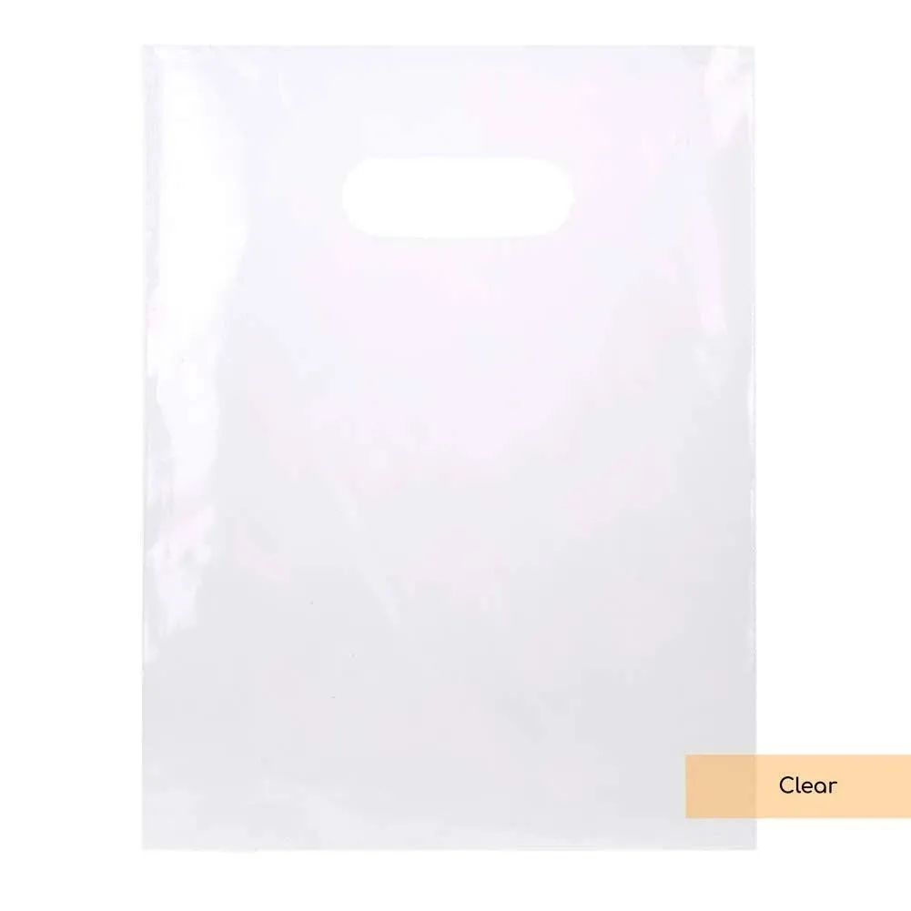 ClearBags LDPE Solid Handle Bag 100 Bags Clear Size 9 in x 12 in