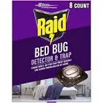 Raid Bed Bug Detector & Trap, 8 ct