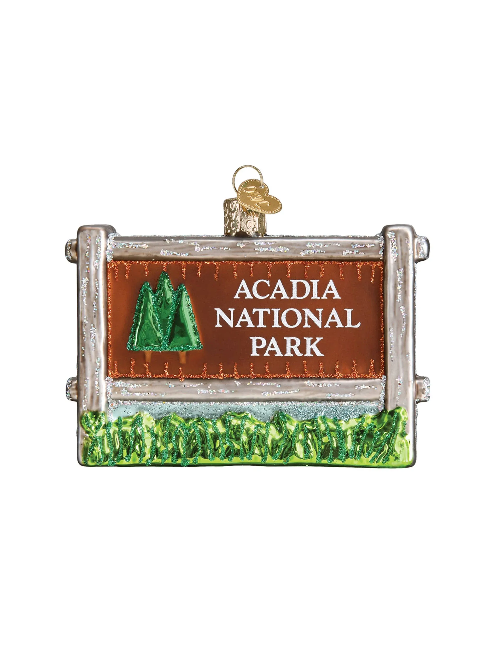 Old World Christmas Blown Glass Ornament, Acadia National Park