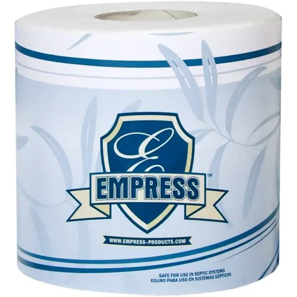 Empress Premium Virgin 2 Ply White Bath Tissue, 4.25 x 3.25 inch -- 96 per case