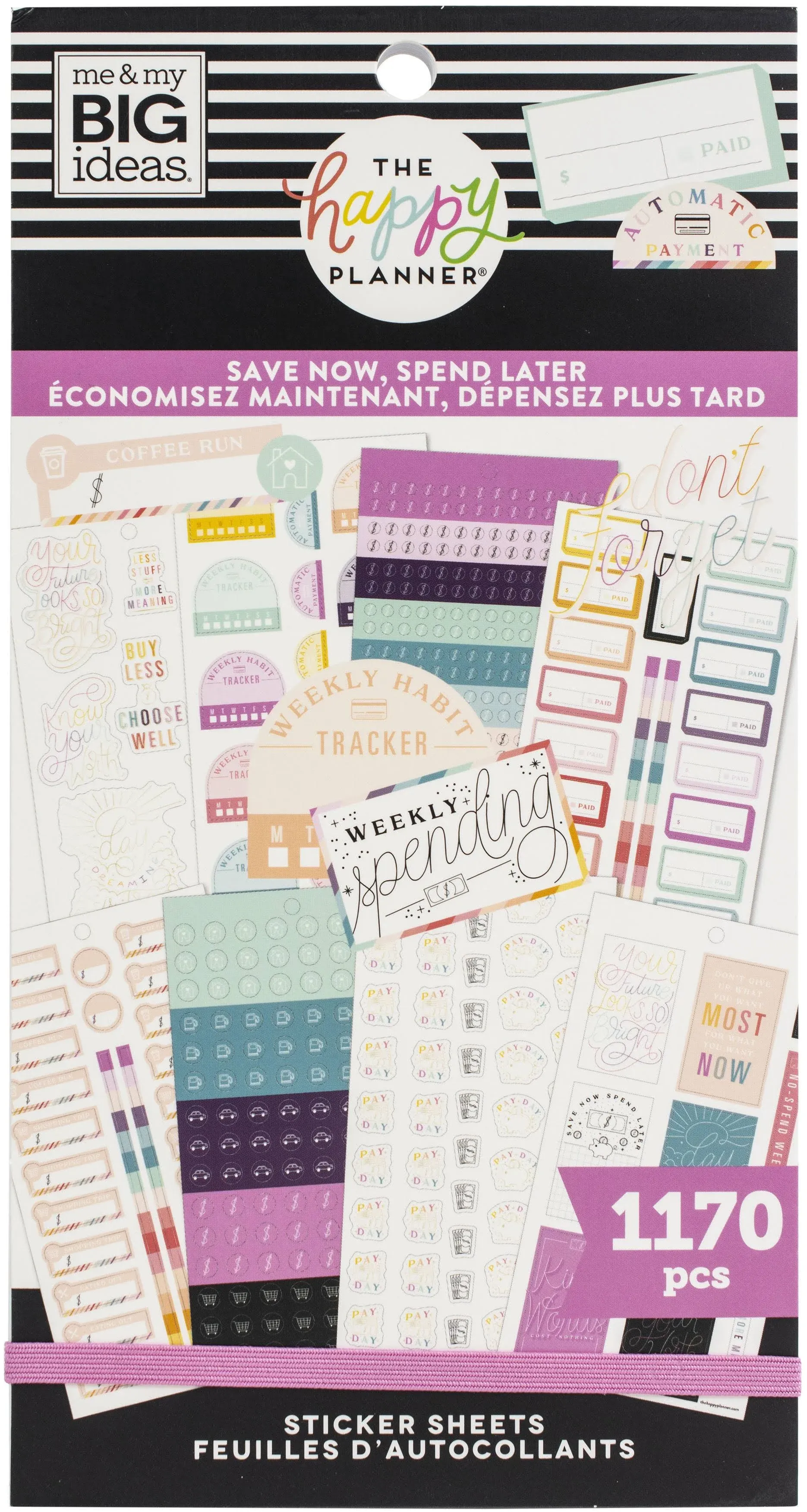 The Happy Planner Save Now Spend Later 30 Sheet Sticker Pad