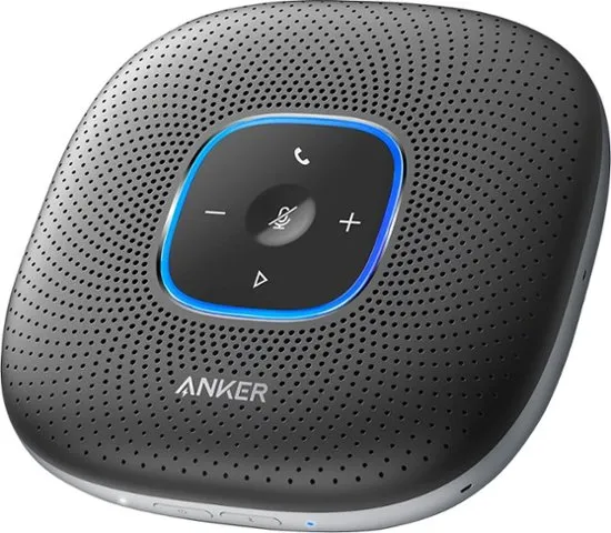 Anker PowerConf Bluetooth Speakerphone with 6 Microphones Enhanced Voice Pickup A3301Z11