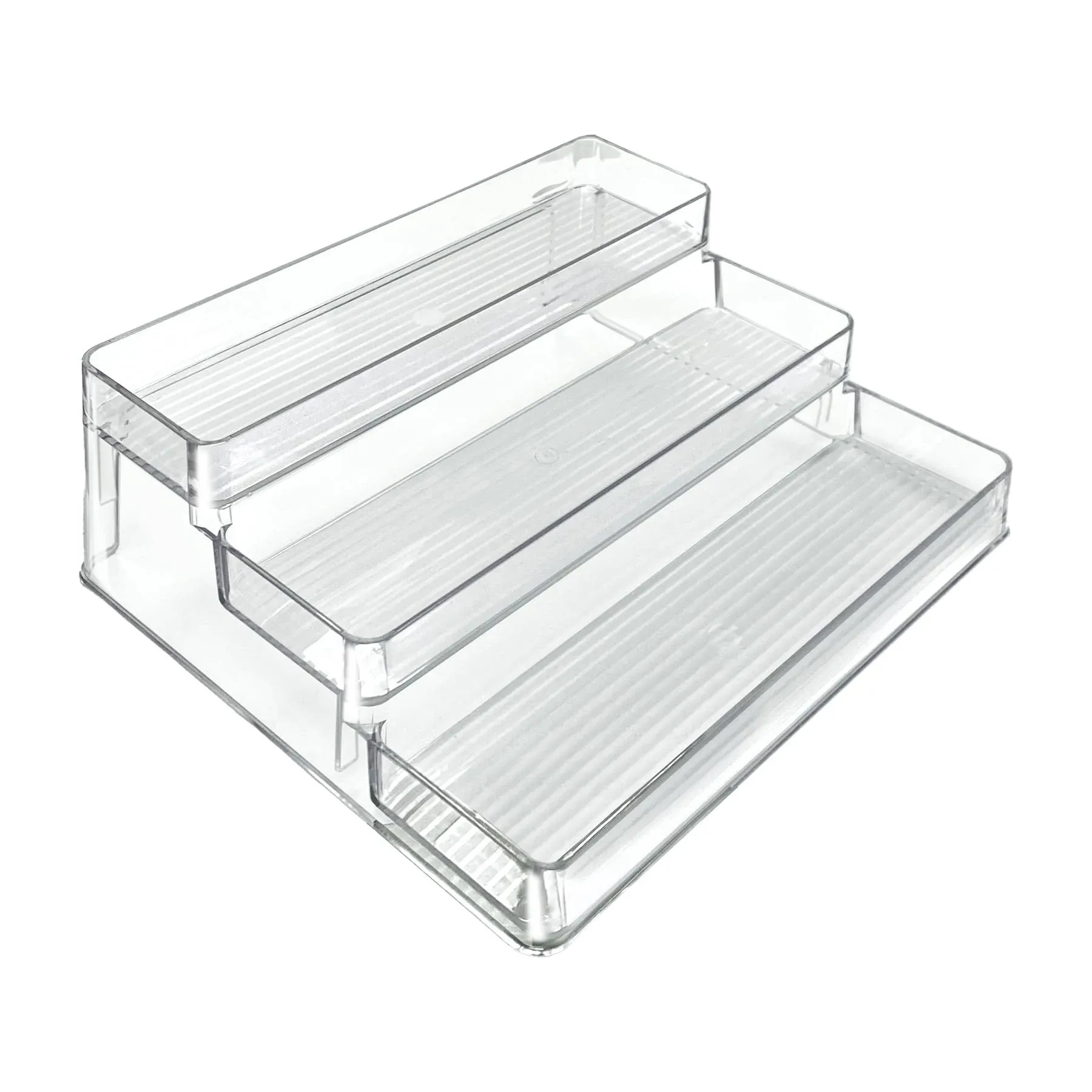 Three Tier Counter Step Display with Lip, 2PK