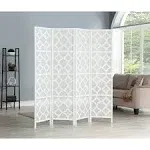 Roundhill Furniture Quatrefoil Infused Diamond Design