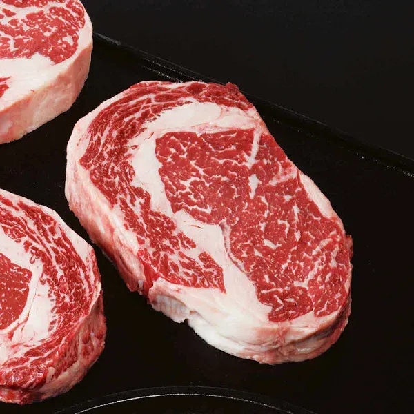 Gift Boxed American Style Kobe Boneless Ribeye Steaks, 4 Count, 12 oz Each from ...