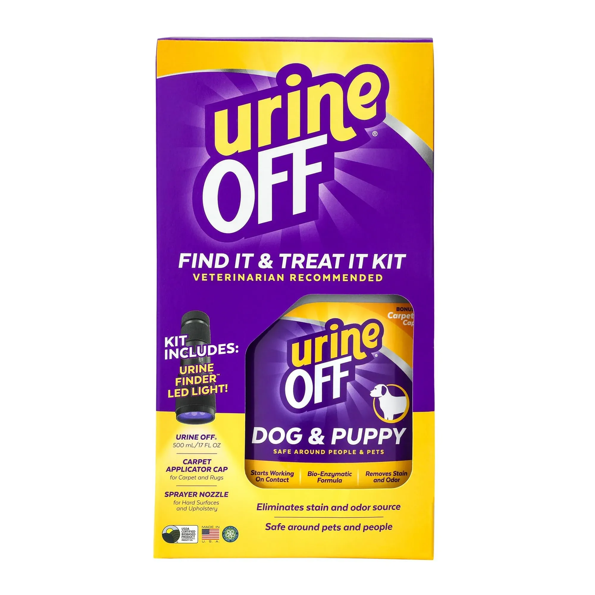 Urine Off Dog & Puppy Find It Treat It Kit 1ea/500 Ml