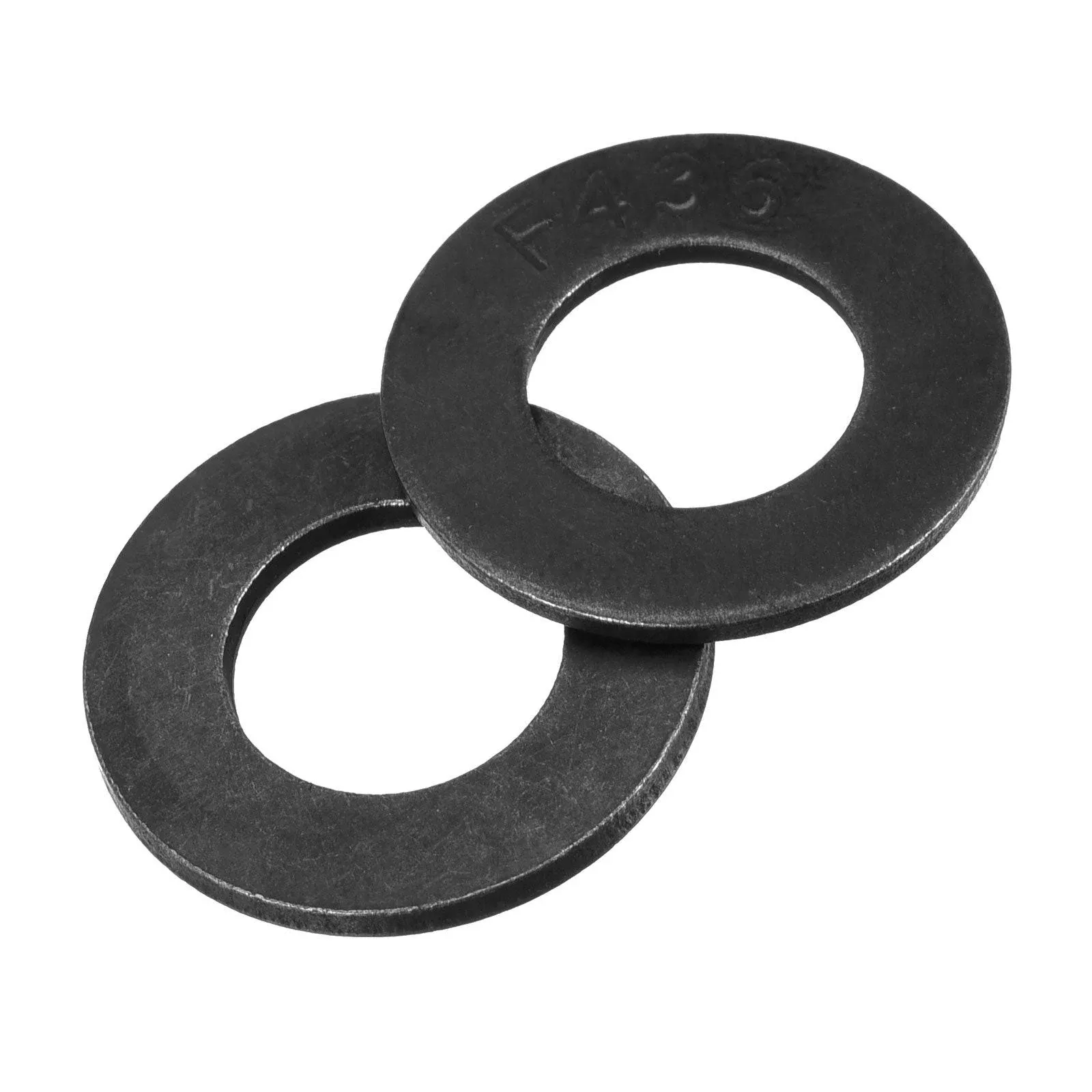 uxcell 7/16-Inch Flat Washer, Alloy Steel Black Oxide Finish Pack of 50