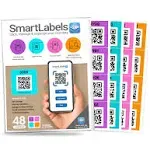 QR Code Smart Labels | Color Coded Scannable Stickers for Storage Bins, Movin...