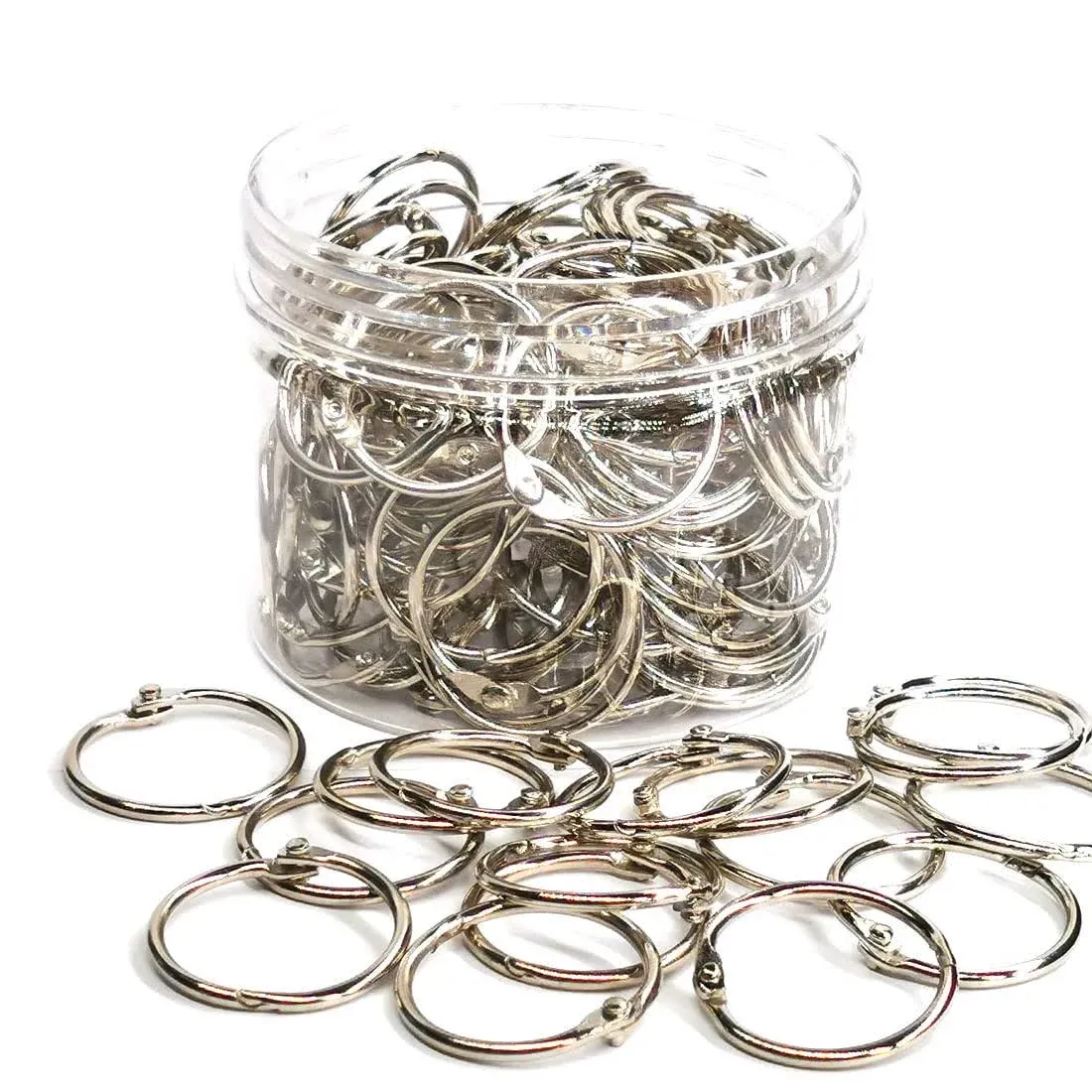 120pcs Binder Rings 1 Inch,Metal Rings, Book Rings,Paper Rings, Key Rings, Binder Ring, Metal Rings,Office Products